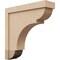 Ekena Millwork 5"W x 20"D x 20"H Thin Bryant Rough Cedar Woodgrain TimberThane Corbel, Primed Tan CORUR05X20X20BRYRCPR - alternate 1
